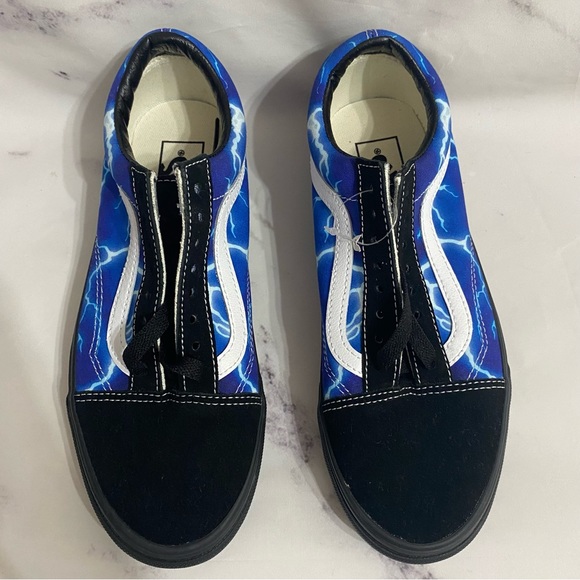 Vans Old Skool Skate Shoe Black/Lightning Unisex - Picture 1 of 8